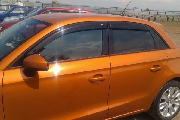 Дефлекторы окон (ветровики) Seat Ibiza IV Hb 5d 2009"EuroStandard" (Сеат Ибица) Кобра Тюнинг